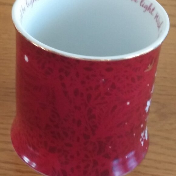 Starbucks Rosanna Red Tree Birds Wish Let Your Heart Be Light Coffee Mug Cup - Picture 8 of 8